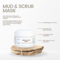 Mascarilla natural de barro y exfoliante