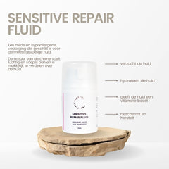 Fluido reparador natural para pieles sensibles